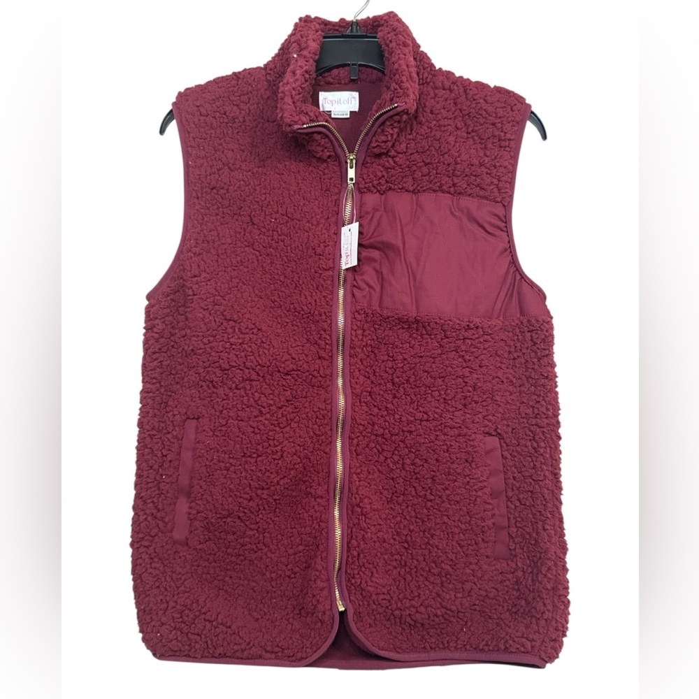 Top it Off Full Zip Vest Size M